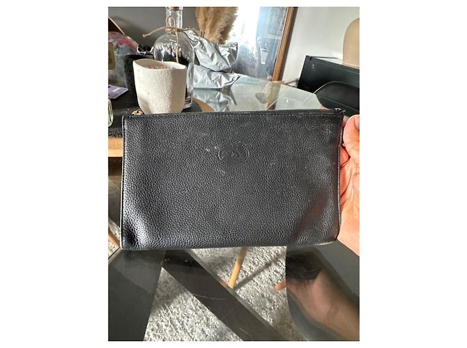 Timeless Chanel Portafoglio Classico in Pelle Caviar Nera Nero - vista 2