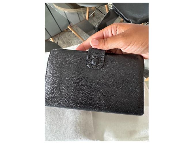 Timeless Chanel Portafoglio Classico in Pelle Caviar Nera Nero - vista 4
