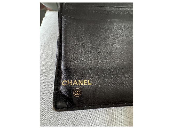 Timeless Chanel Portafoglio Classico in Pelle Caviar Nera Nero - vista 7