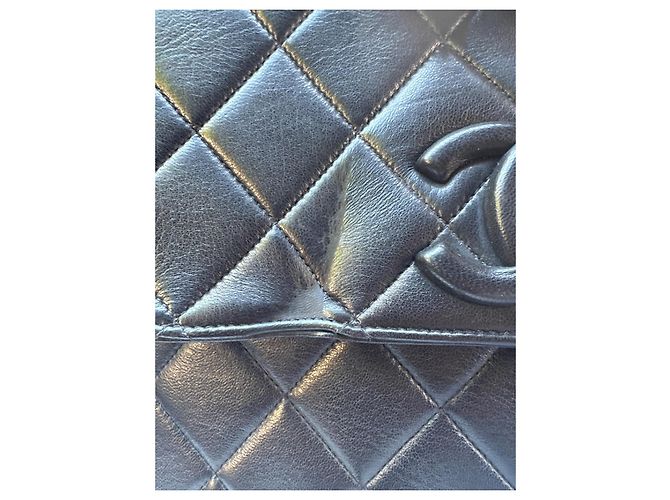 Timeless Chanel Classic Flap borsa a tracolla in pelle nera Nero - vista 2