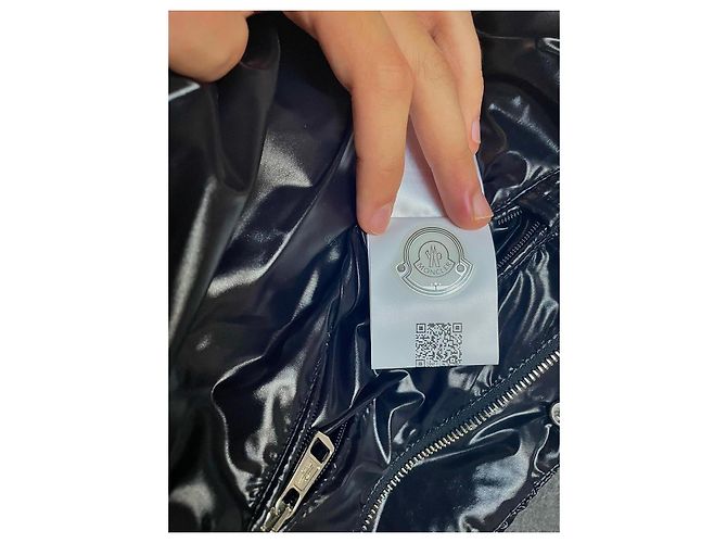 Giacca Moncler Rateau Nera Lucida Nero - vista 6