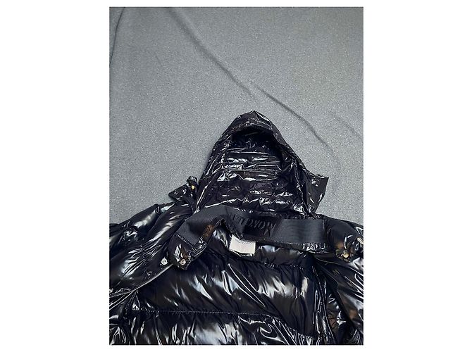 Giacca Moncler Rateau Nera Lucida Nero - vista 8