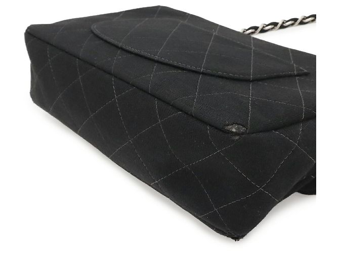 Borsa a Spalla Chanel Matelassé Coco Mark Chain Nero - vista 4