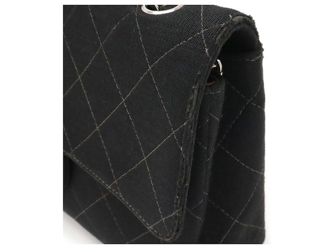 Borsa a Spalla Chanel Matelassé Coco Mark Chain Nero - vista 5