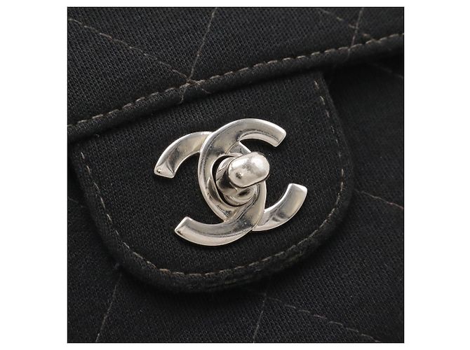 Borsa a Spalla Chanel Matelassé Coco Mark Chain Nero - vista 6