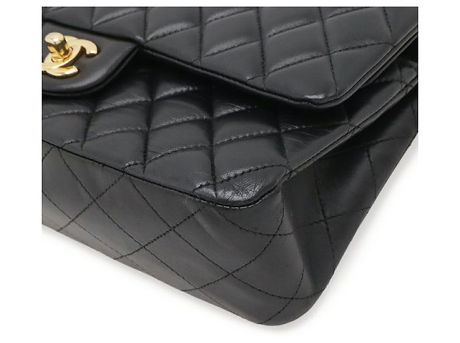 Timeless Borsa a tracolla Chanel Matelassé 25 Coco Mark Double Chain Nero - vista 4