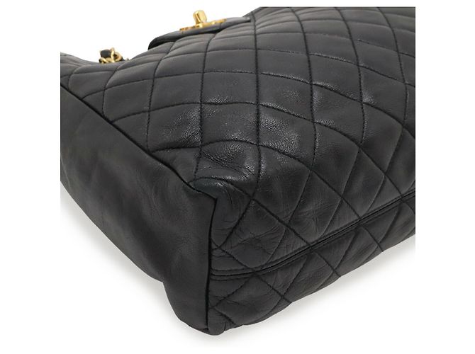Borsa a tracolla Chanel Matelassé Coco Mark Chain Nero - vista 4