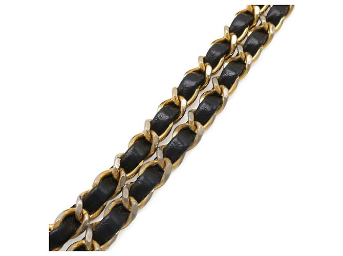 Borsa a tracolla Chanel Matelassé Coco Mark Chain Nero - vista 6