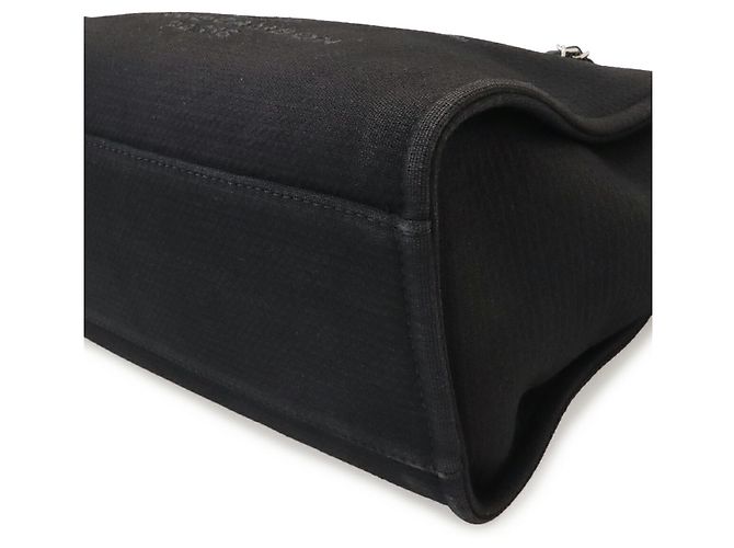 Borsa Tote Chanel Deauville Line Small Bag Chain Shoulder Canvas Nero AS3257 - vista 4