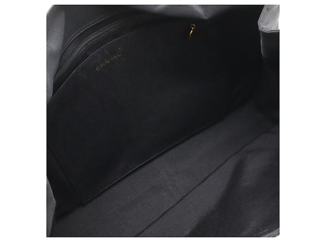 Borsa Tote Chanel Coco Mark Nero Crudo Giallo - vista 7