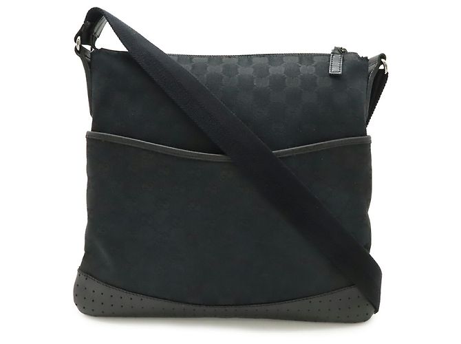 Borsa a Spalla Gucci GG Canvas Nero - vista 2