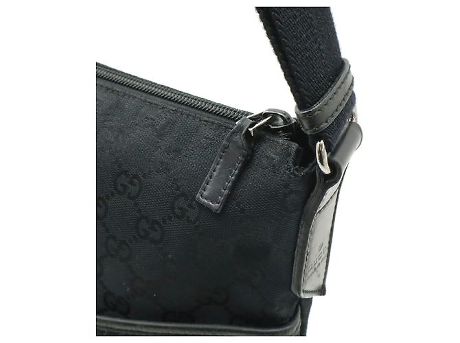 Borsa a Spalla Gucci GG Canvas Nero - vista 5