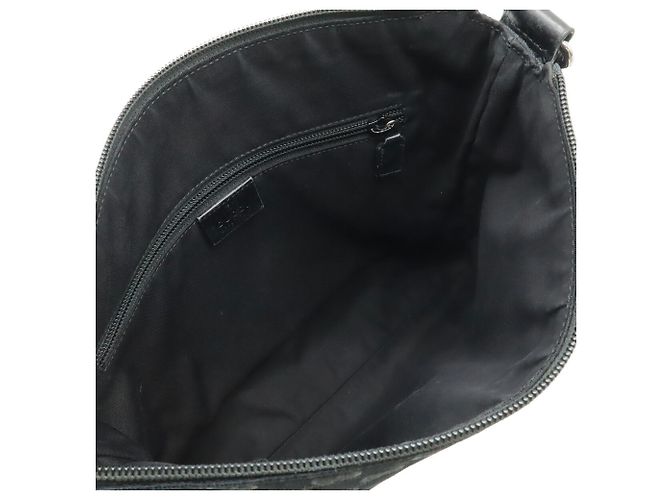 Borsa a Spalla Gucci GG Canvas Nero - vista 7