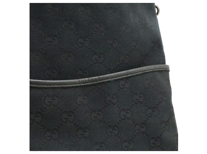 Borsa a Spalla Gucci GG Canvas Nero - vista 9