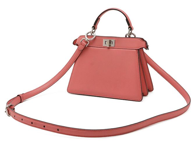 Borsa Fendi Peekaboo ISeeU Petite Rosa - vista 3