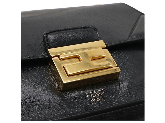 Borsa a Spalla Fendi Can You Chain Nero - vista 5