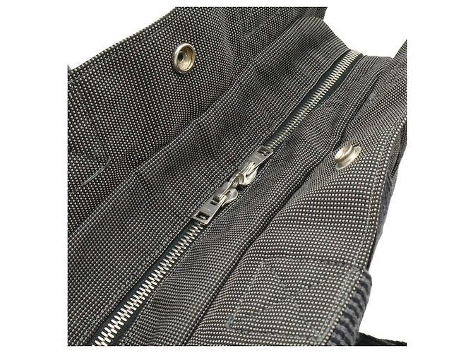 Hermès Zaino e Borsa a Spalla Hermes Herline Sac aux MM in tela grigia - vista 8