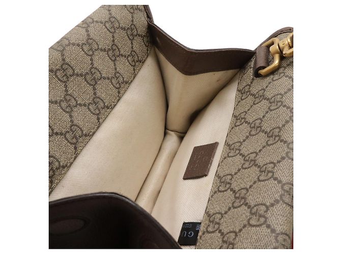 Borsa piccola Gucci Neo GG Supreme Marrone Rosso Beige Verde Giallo - vista 8