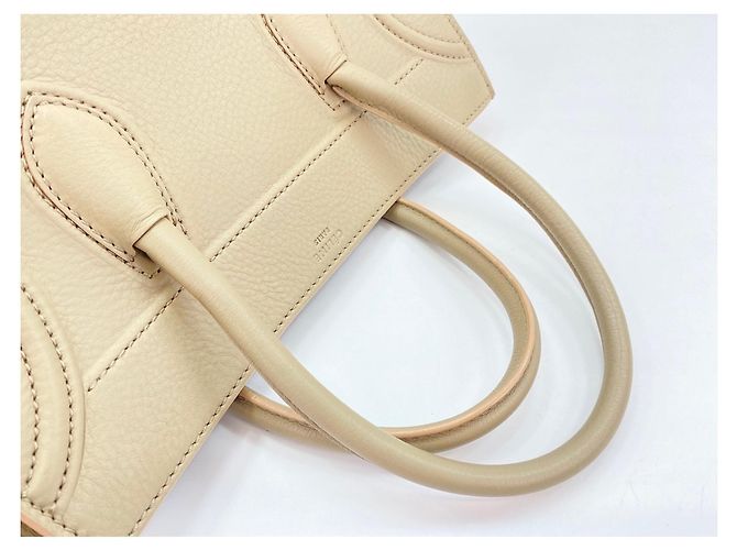 Céline Borsa Celine Luggage Nano Shopper - Beige - vista 9