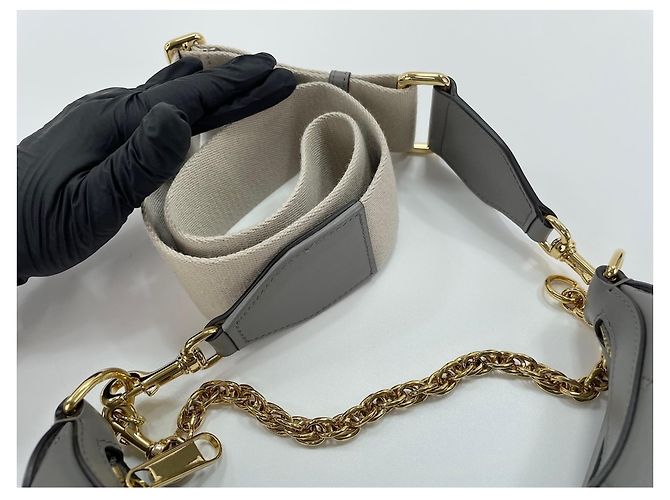 Borsa a 2 modi Gucci Grigia Marrone - vista 11