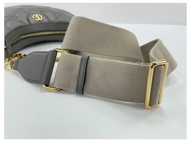 Borsa a 2 modi Gucci Grigia Marrone - vista 13