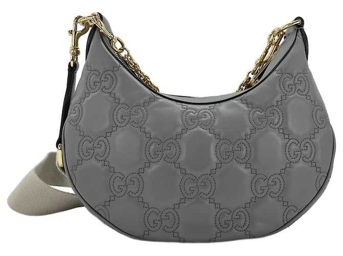 Borsa a 2 modi Gucci Grigia Marrone - vista 2