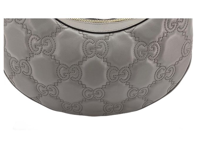 Borsa a 2 modi Gucci Grigia Marrone - vista 3