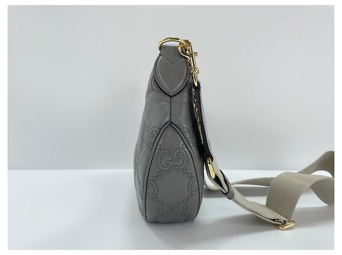 Borsa a 2 modi Gucci Grigia Marrone - vista 4