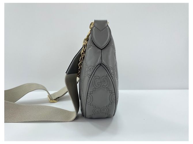 Borsa a 2 modi Gucci Grigia Marrone - vista 5