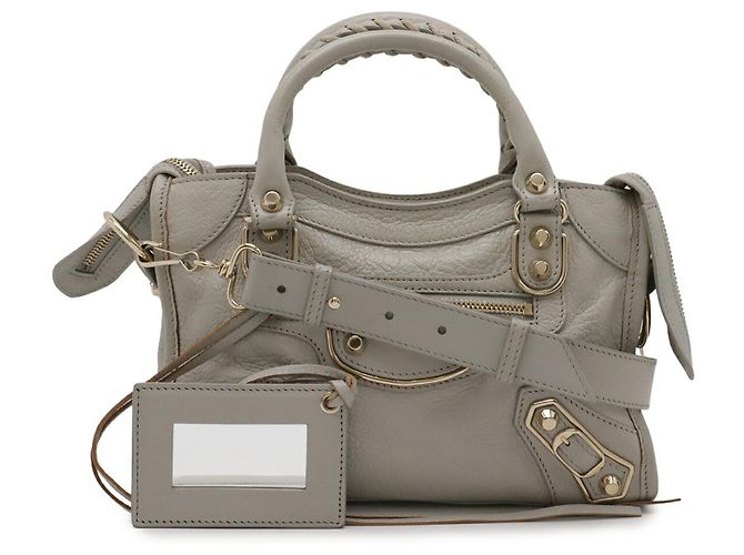 Borsa Balenciaga Classic Mini City Grigio - vista 2