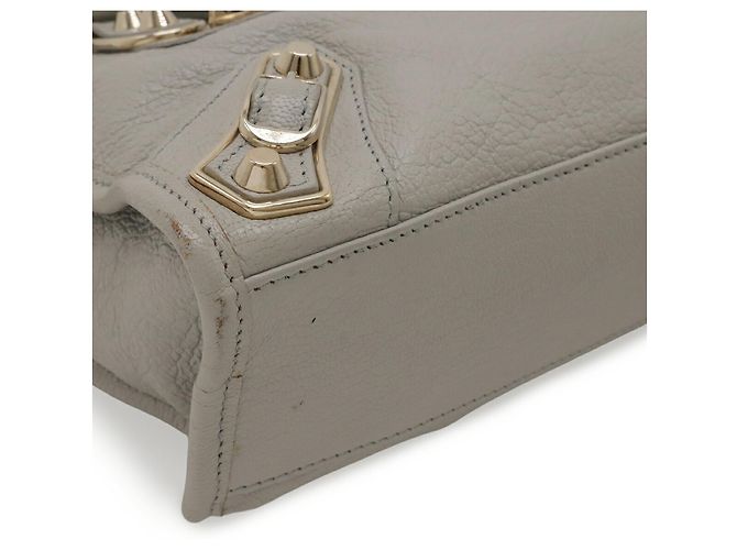 Borsa Balenciaga Classic Mini City Grigio - vista 4