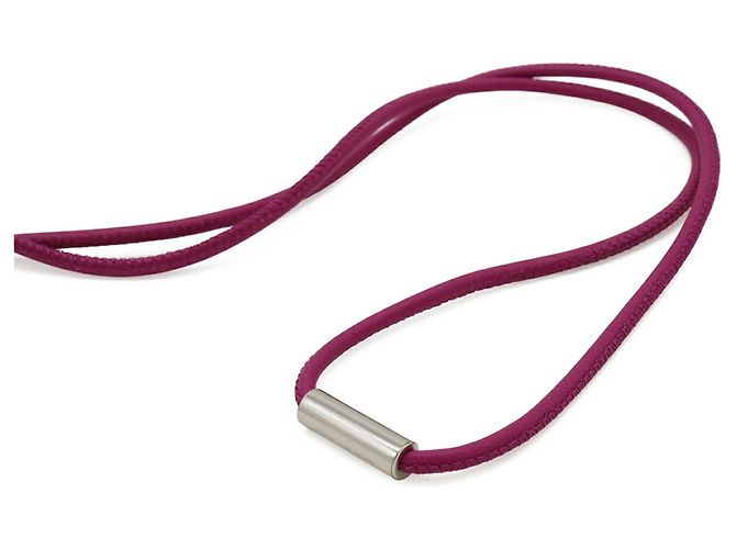 Hermès HERMES Mon Petit Kelly Halskette Anhänger Rot Lila - Ansicht 6