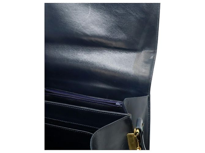 Céline Borsa a tracolla Celine C Macadam Horse Carriage Blu navy - vista 8