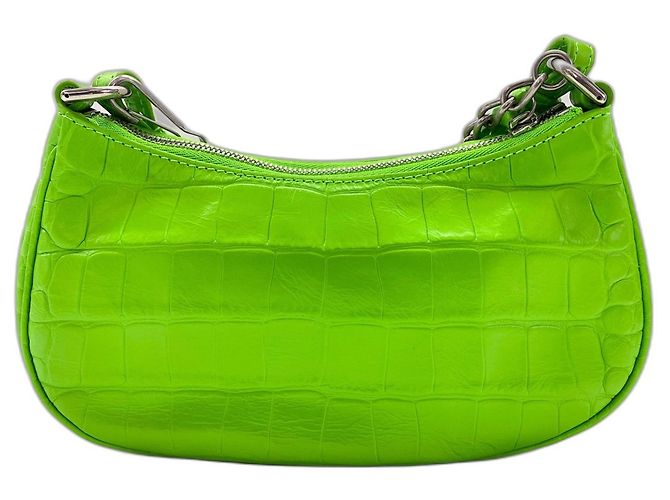 Borsa a Spalla Balenciaga Le Cagoll Verde - vista 2