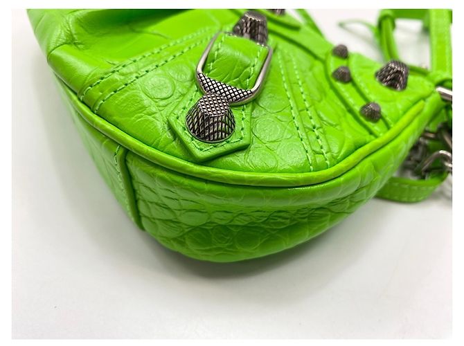 Borsa a Spalla Balenciaga Le Cagoll Verde - vista 7