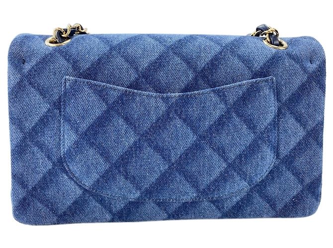 Borsa a tracolla Chanel 25 blu - vista 2