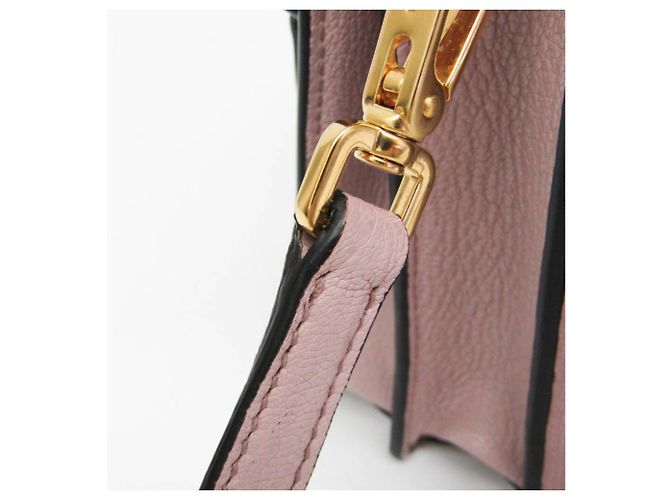 Borsa a mano e borsa a tracolla in pelle Miu Miu Madras 5BA108 Rosa - vista 11