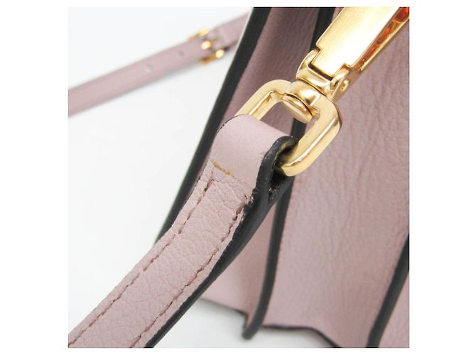 Borsa a mano e borsa a tracolla in pelle Miu Miu Madras 5BA108 Rosa - vista 12
