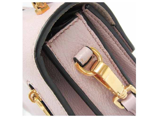Borsa a mano e borsa a tracolla in pelle Miu Miu Madras 5BA108 Rosa - vista 13