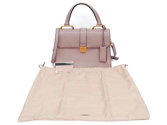 Borsa a mano e borsa a tracolla in pelle Miu Miu Madras 5BA108 Rosa - vista 2