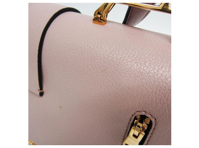 Borsa a mano e borsa a tracolla in pelle Miu Miu Madras 5BA108 Rosa - vista 9