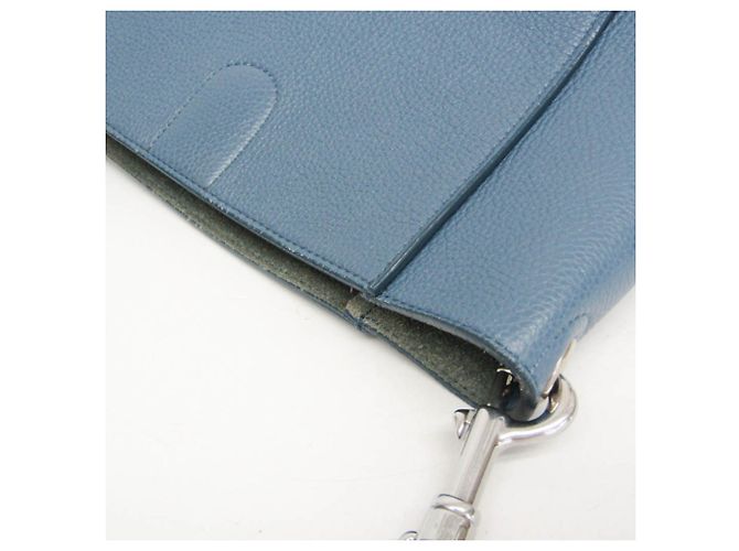 Céline Borsa a tracolla in pelle da donna Celine Sangle Small Bucket Blu - vista 9
