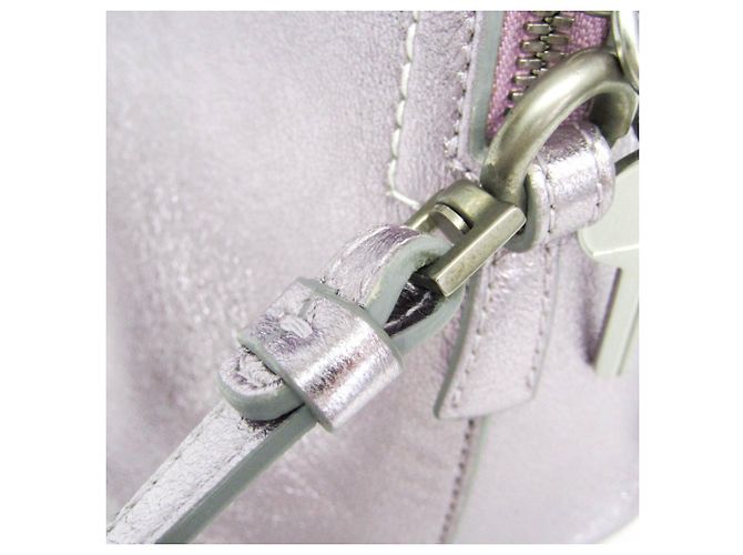 Maison Martin Margiela Borsa a tracolla in pelle rosa metallizzato Maison Margiela - vista 13