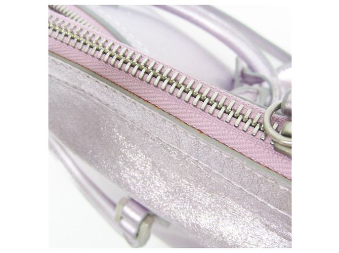 Maison Martin Margiela Borsa a tracolla in pelle rosa metallizzato Maison Margiela - vista 17