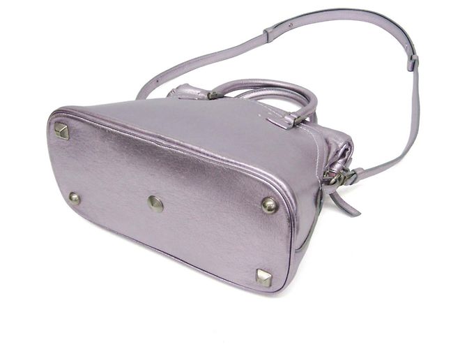 Maison Martin Margiela Borsa a tracolla in pelle rosa metallizzato Maison Margiela - vista 3