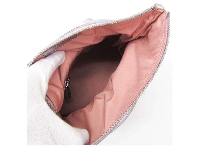 Maison Martin Margiela Borsa a tracolla in pelle rosa metallizzato Maison Margiela - vista 4