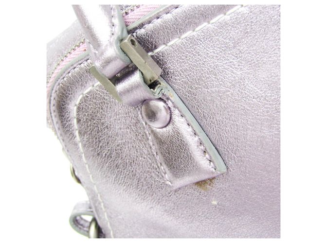Maison Martin Margiela Borsa a tracolla in pelle rosa metallizzato Maison Margiela - vista 8
