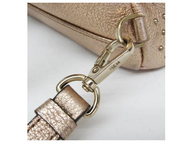 Zaino e Borsa a Spalla in Pelle MCM BEBE BOO D'oro - vista 12