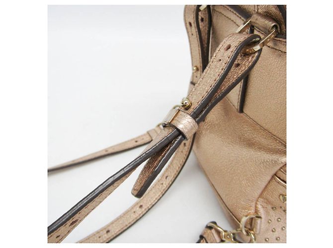 Zaino e Borsa a Spalla in Pelle MCM BEBE BOO D'oro - vista 15