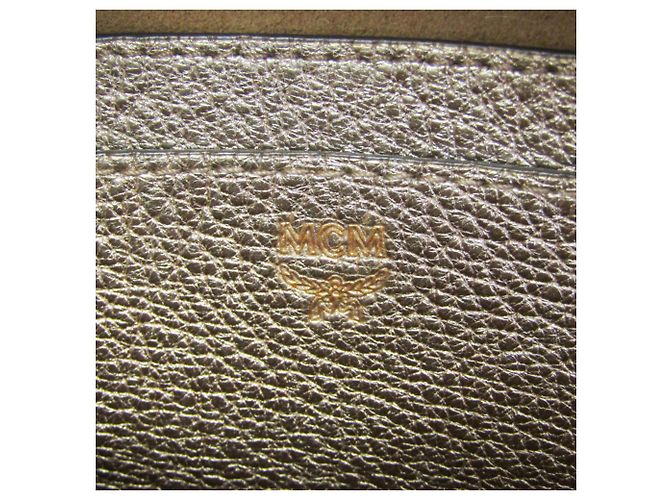 Zaino e Borsa a Spalla in Pelle MCM BEBE BOO D'oro - vista 18